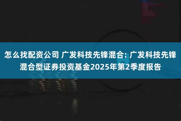 怎么找配资公司 广发科技先锋混合: 广发科技先锋混合型证券投资基金2025年第2季度报告