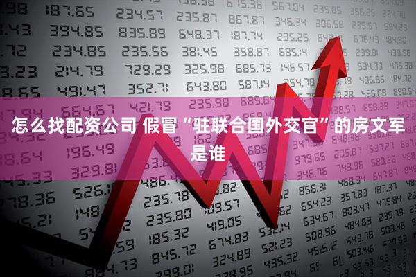 怎么找配资公司 假冒“驻联合国外交官”的房文军是谁
