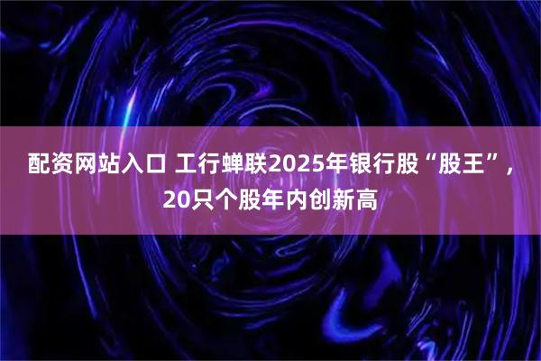 配资网站入口 工行蝉联2025年银行股“股王”，20只个股年内创新高